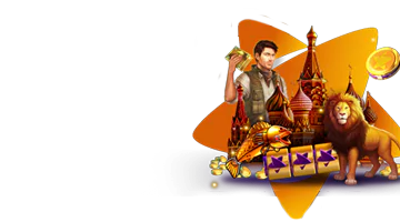 Image featuring a character standing next to Russian landmarks and a lion, symbolizing the PlayBro tournament at Champion Slots Casino.