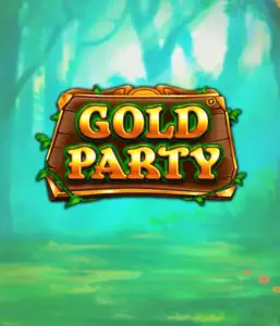 Step into the fairy-tale forest of Gold Party slot by Pragmatic Play, featuring a charming wooden sign adorned with golden letters. The backdrop of misty green forest which adds a mystical touch to the overall ambiance. Ideal for players who love enchanted forest settings, providing a captivating gaming experience. 