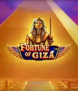 Uncover the ancient world of the Fortune of Giza game by Pragmatic Play, highlighting a stunning depiction of a Pharaoh set against the iconic pyramid backdrop. This graphic conveys the glory of Egyptian heritage, great for history buffs, offering a fascinating adventure.